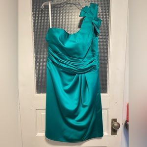David’s Bridal One Shoulder Dress